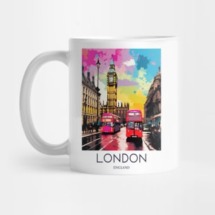 A Pop Art Travel Print of London - England Mug